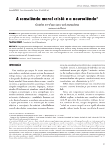 A consci&ecirc;ncia moral crist&atilde; e a neuroci&ecirc;ncia