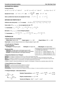 Formulario Geometria Analitica versao B1