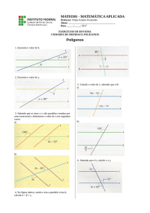 Revisão de Matemática Aplicada (Unidades e