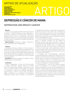 artigo de atualização depressão e câncer de mama