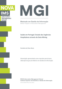 Saúde em Portugal: Estudo das Urgências Hospitalares