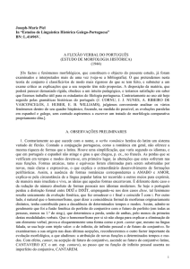 A Flexão Verbal do Português (Estudo de Morfologia Histórica)