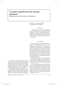 O caráter cognitivista das normas deônticas