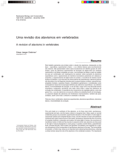 Uma revisão dos atavismos em vertebrados