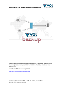 Instalação do VOL Backup para Sistemas Unix-Like