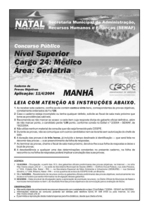 Cargo 24 - CESPE / UnB