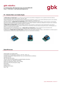 Ficha técnica - Eletrus Componentes Eletrônicos