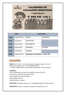 período manhã - Escola Isaac Newton