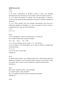 (QUIM 9A aula 25) 25.01 I. (V) II. (F) Como a temperatura de