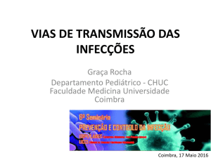 vias de transmissão das infecções
