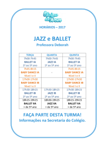 JAZZ e BALLET - Colégio Dom Aguirre