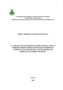 a utilização da pesquisa operacional para o gerenciamento dos