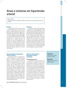 Sinais e sintomas em hipertensão arterial