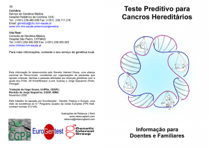 Teste Preditivo para Cancros Hereditários