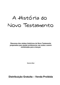 A História do Novo Testamento