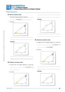 ABRA Relações trigonométricas no triângulo retângulo em