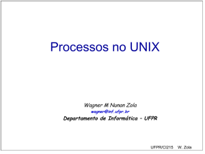 Processos no UNIX - Bruno César Ribas