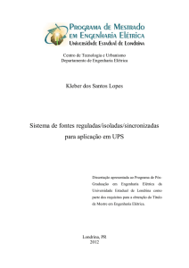 Sistema de fontes reguladas/isoladas/sincronizadas para