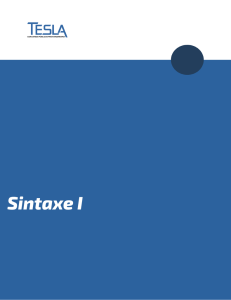 Sintaxe I - Tesla Concursos