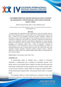 contribuições das geotecnologias para o ensino de geografia