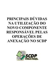 PRINCIPAIS DÚVIDAS NA UTILIZAÇÃO DO NOVO COMPONENTE