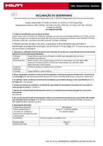 PDF DECLARAÇÃO DE DESEMPENHO Hilti-DX-DoP-005