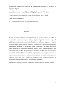 O Imaginário religioso na construção de subjetividades nômades: O