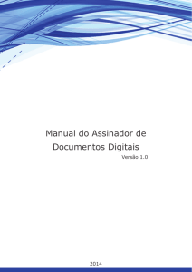 Manual do Assinador de Documentos Digitais