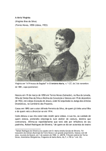 A Atriz Virgínia (Virgínia Dias da Silva) (Torres Novas, 1850