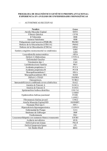 experiencia en análisis de enfermedades monogénicas