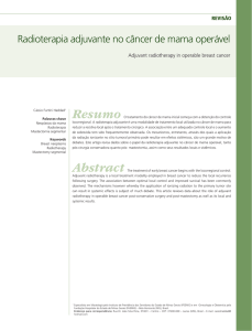 Radioterapia adjuvante no câncer de mama operável