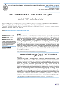 Home Automation with Web Control Based on Java Applets