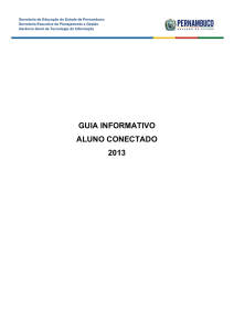 guia informativo aluno conectado 2013