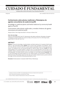 cuidado é fundamental - Portal de Periódicos da UNIRIO