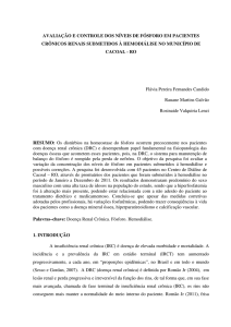 avaliação e controle dos níveis de fósforo em pacientes