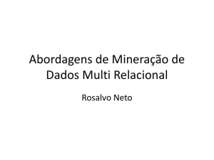 Abordagens de Mineração de Dados Multi Relacional