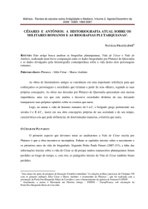 césares e antônios: a historiografia atual sobre os - Sem