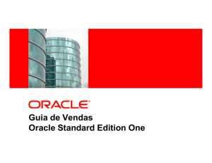 Guia de Vendas Oracle Standard Edition One