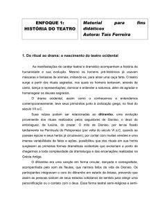 enfoque 1: história do teatro