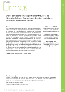 Ensino de filosofia em perspectiva: contribuições de Nietzsche