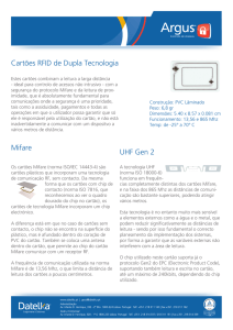 Mifare UHF Gen 2 Cartões RFID de Dupla Tecnologia