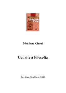 Marilena Chaui Convite à Filosofia