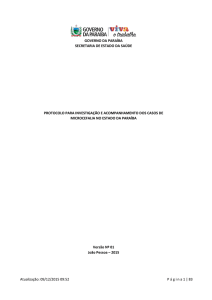 Protocolo para investigação e acompanhamento dos casos de