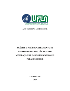 Análise e pré-processamento de dados utilizando técnicas de