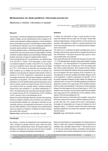 Medicamentos em idade pediátrica: informação precisa
