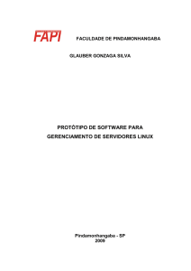 protótipo de software para gerenciamento de servidores linux