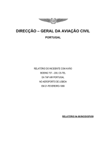 Incidente com o Boeing 737/200 – CS-TEL – Aeroporto de