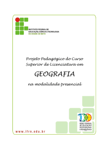 Licenciatura em Geografia