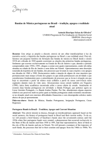 Bandas de Música portuguesas no Brasil – tradição, apogeu e