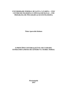 O princípio universalizável do cuidado: superando limites de gênero